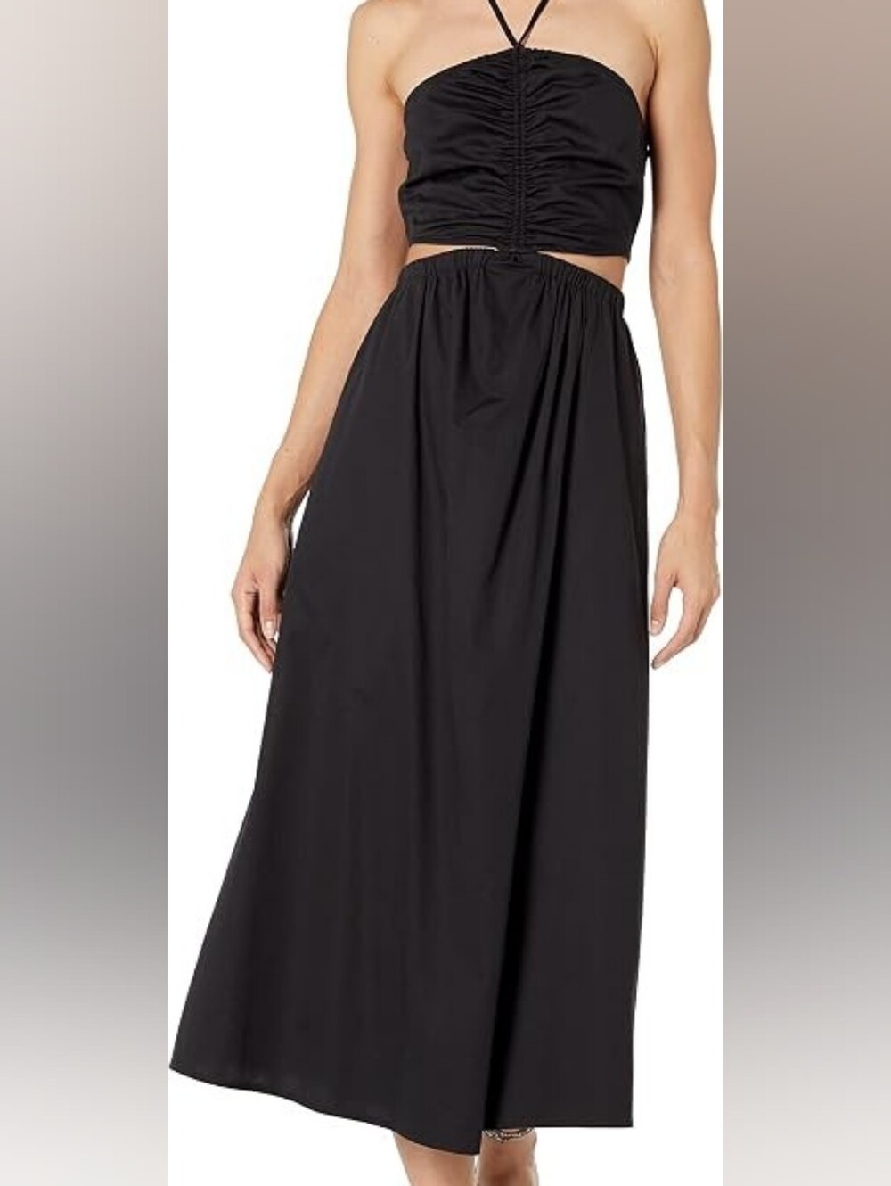 The Drop Women's Brinda Cut-out Halter Dress NWT Small Cotton!